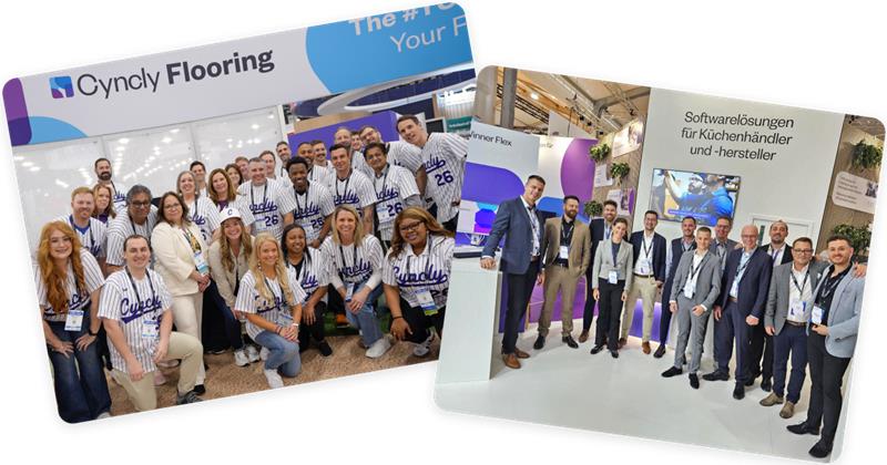 Cyncly team at the tradeshows