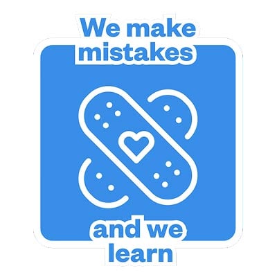 We make mistakes, and we learn icon