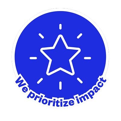 We prioritize impact icon