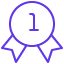 Ribbon badge icon