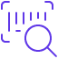 A magnifying glass icon