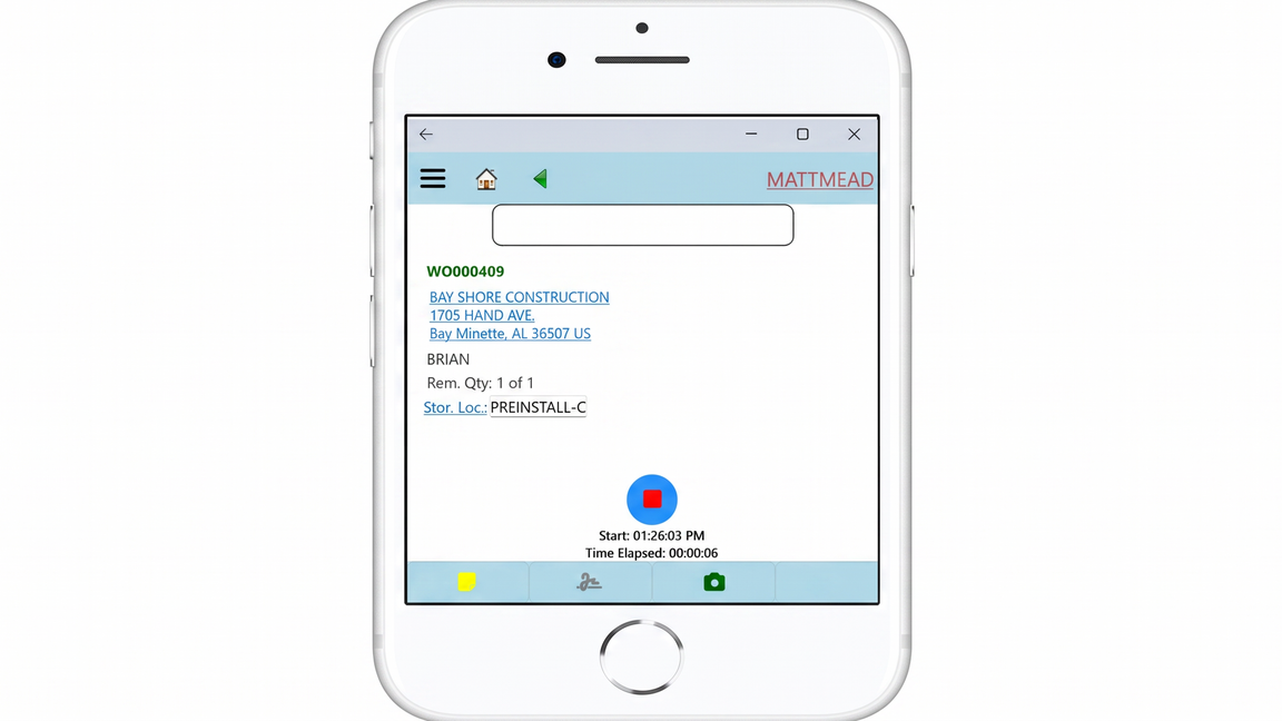 Mobile delivery app