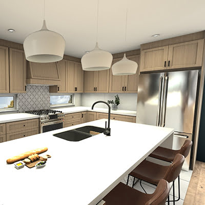 Kitchen panorama by Lise-Anne Talbot