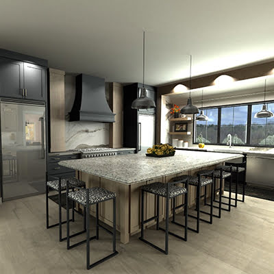 Kitchen panorama by Vicki Blaine