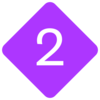 Number two icon