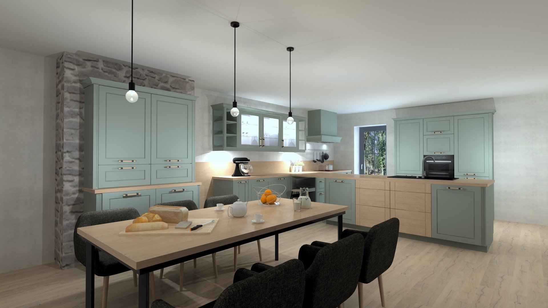 WInner Flex kitchen render