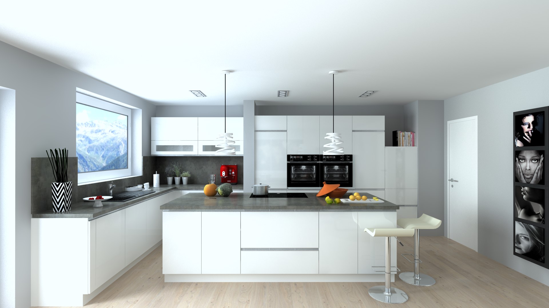 WInner Flex kitchen render