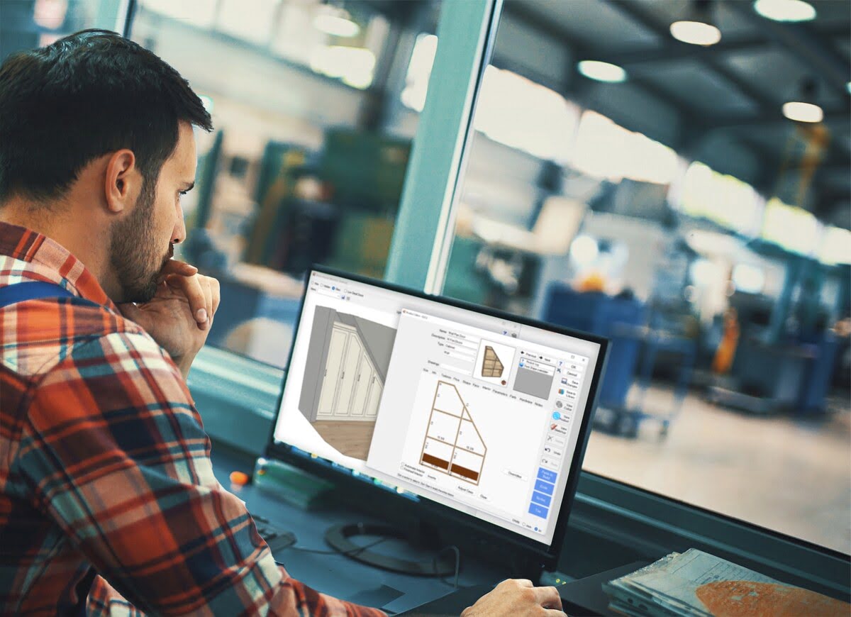 A man working on a laptop