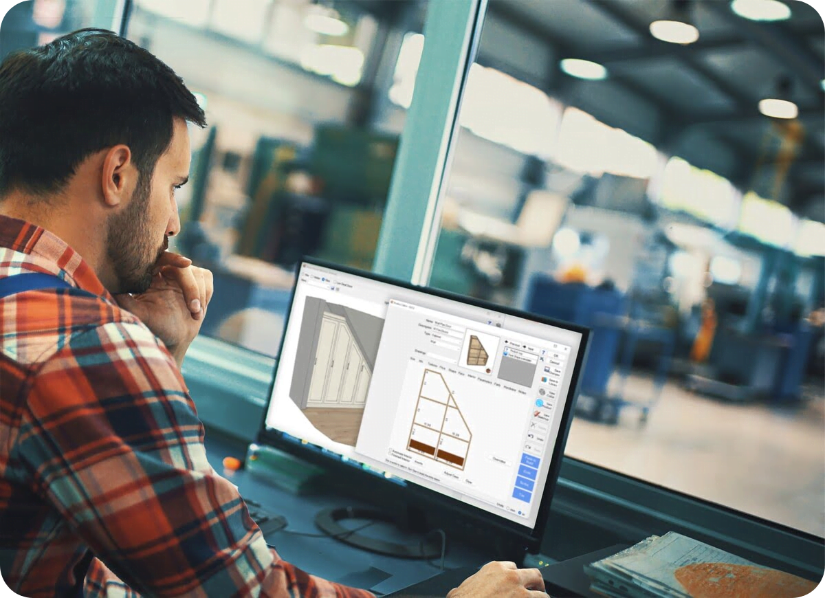 A man working on a laptop